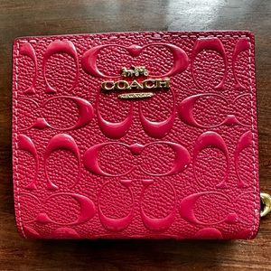 Pink coach wallet